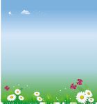 卡通 花朵展板