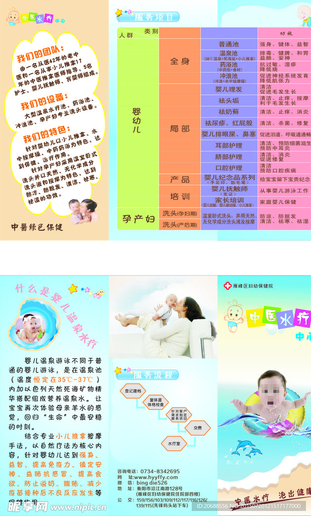 中医水疗婴儿游泳