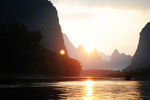 桂林山水黄昏