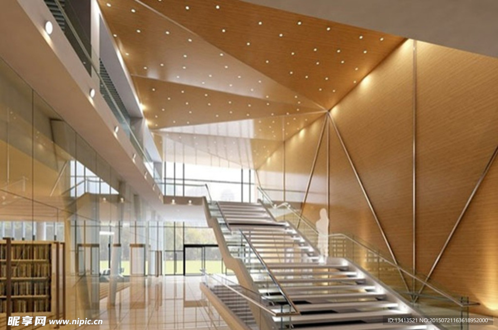 室内玻璃建筑3D模型