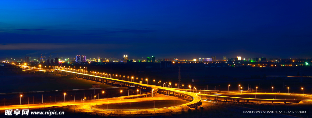 石河子夜景