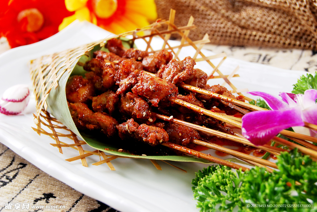 风味羊肉串