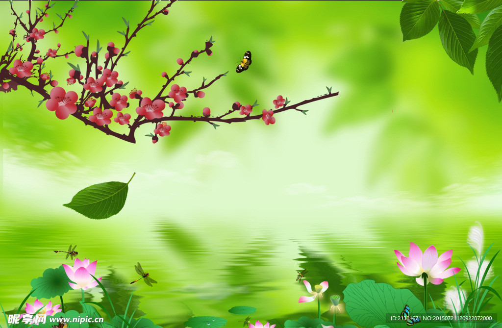 风景山水壁画
