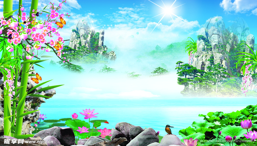 山水风景画