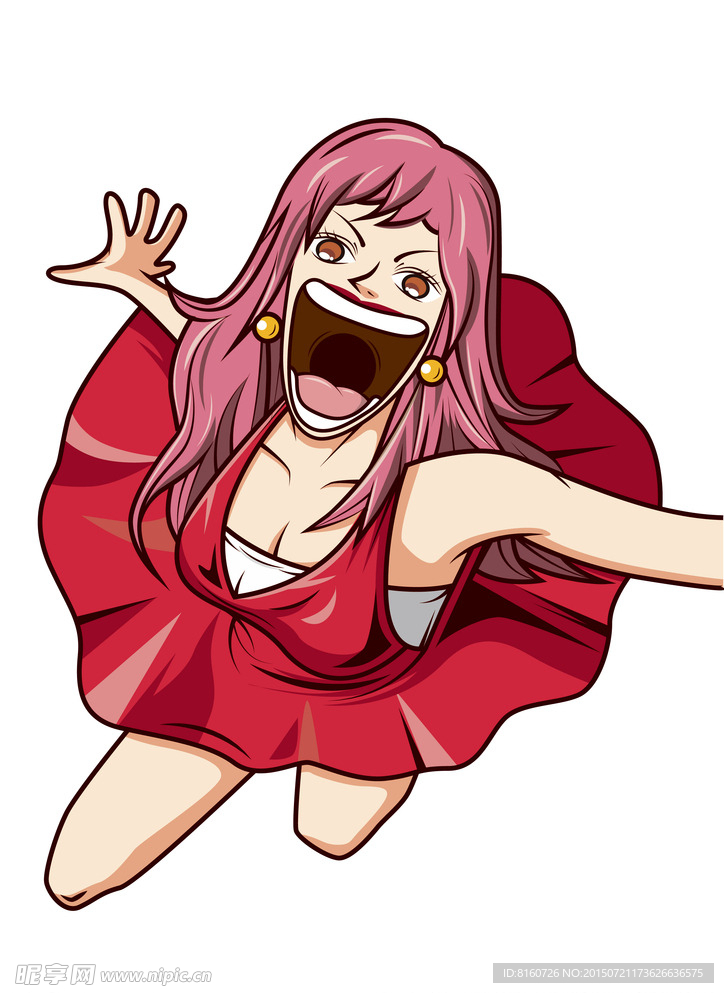 插画美女