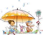 雨伞下的童话世界