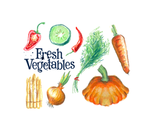 油画蔬菜 蜡笔画 水果 蔬菜