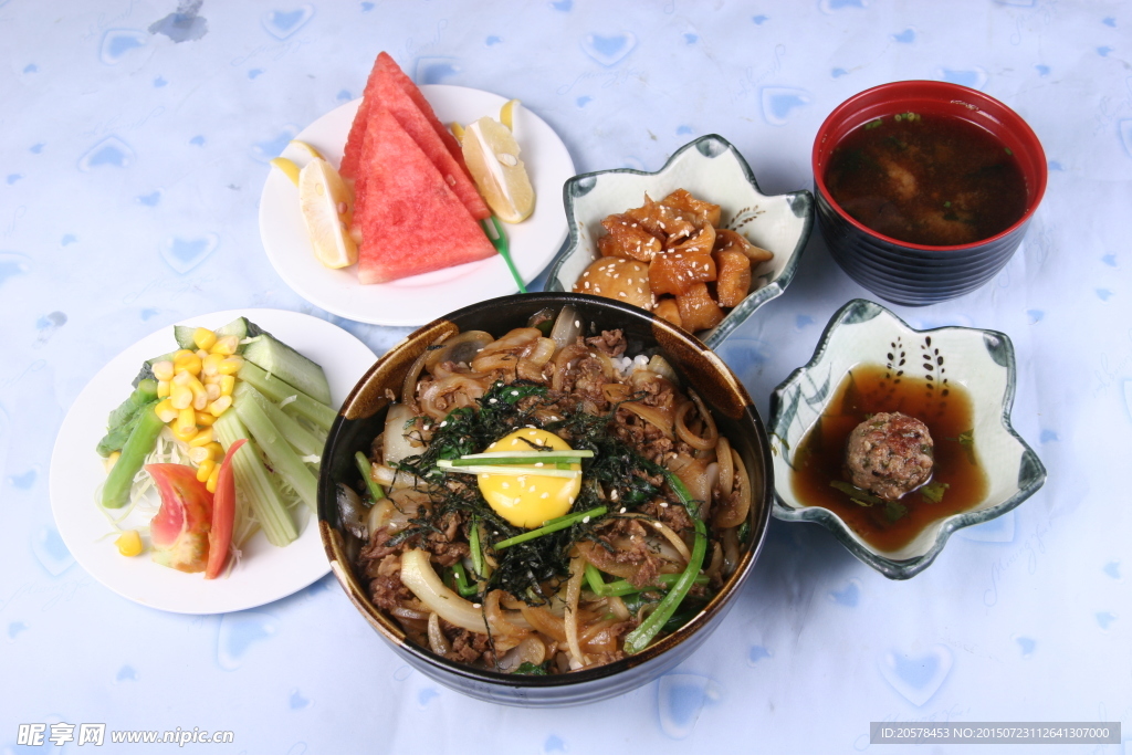 牛肉饭定食