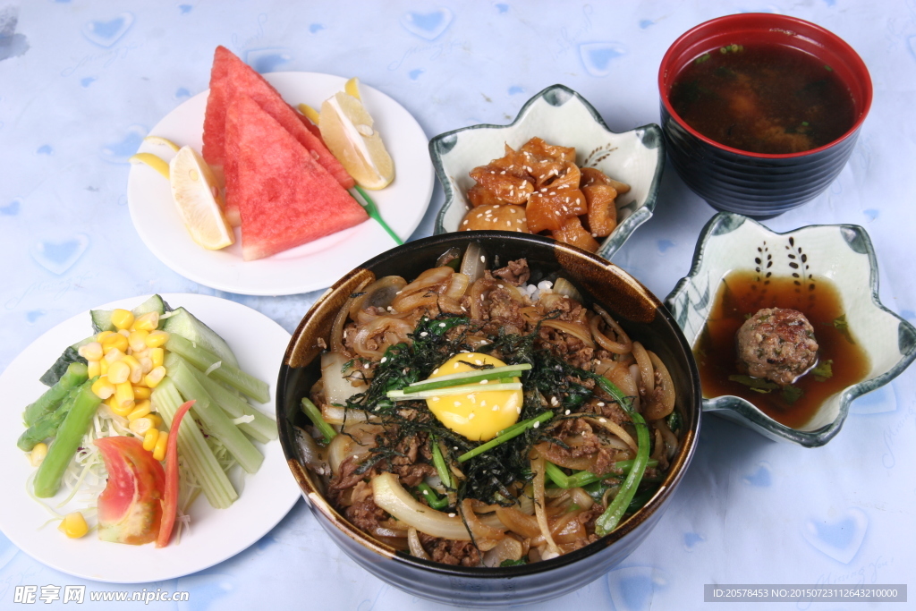 牛肉饭定食