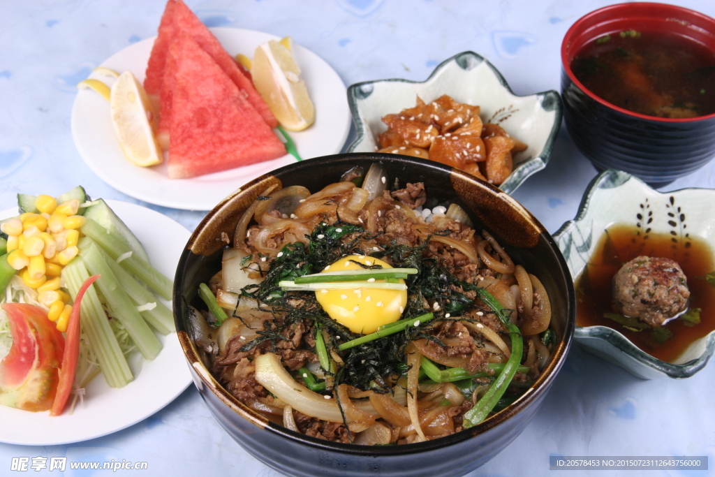 牛肉饭定食