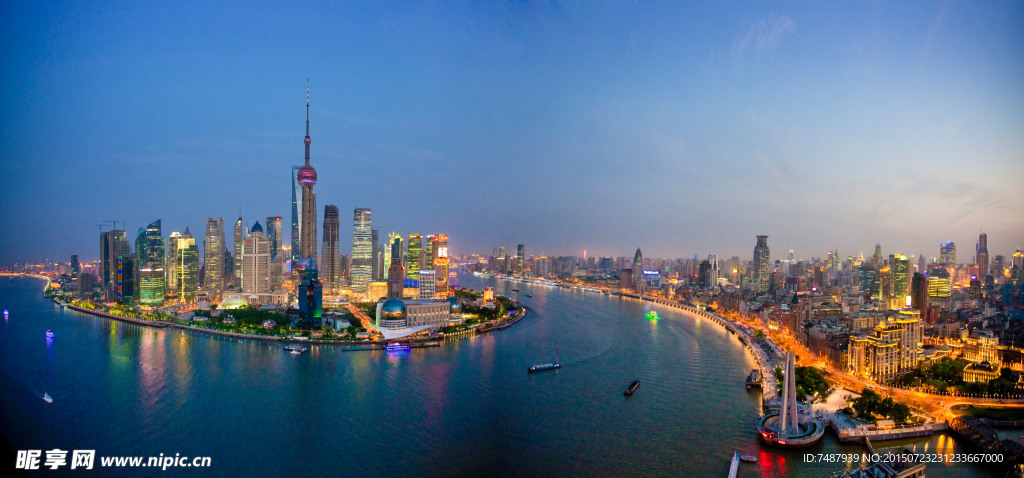 陆家嘴城市夜景