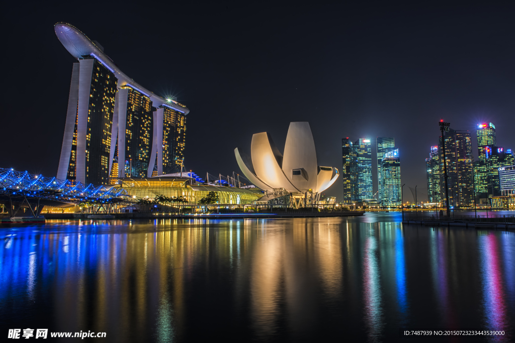 新加坡城市夜景