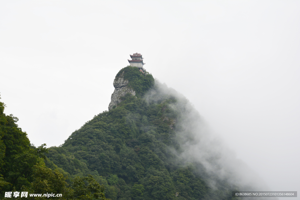 擂鼓台山顶塔景观