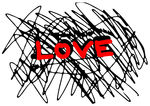 LOVE线条纹矢量