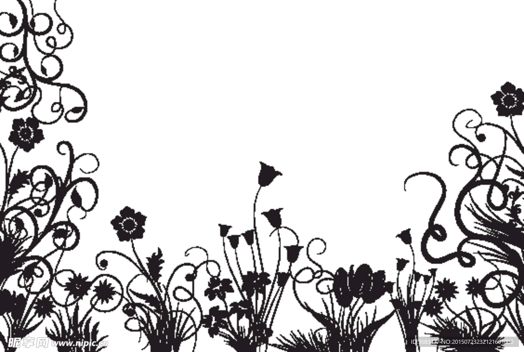 花底纹矢量图
