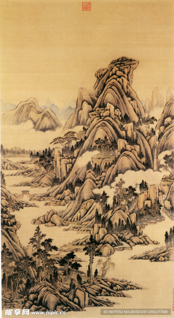 晴峦春霭