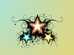 星形花纹矢量图