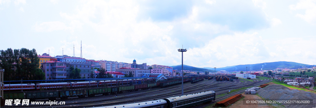 绥芬河铁路货运处摄影图片