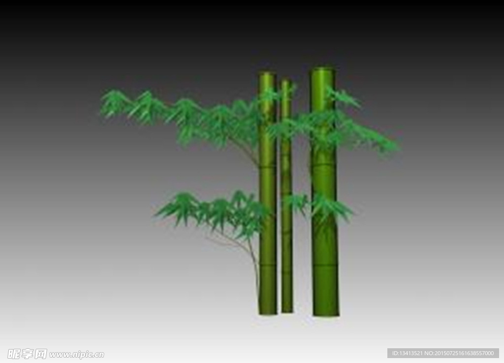 竹子3D模型