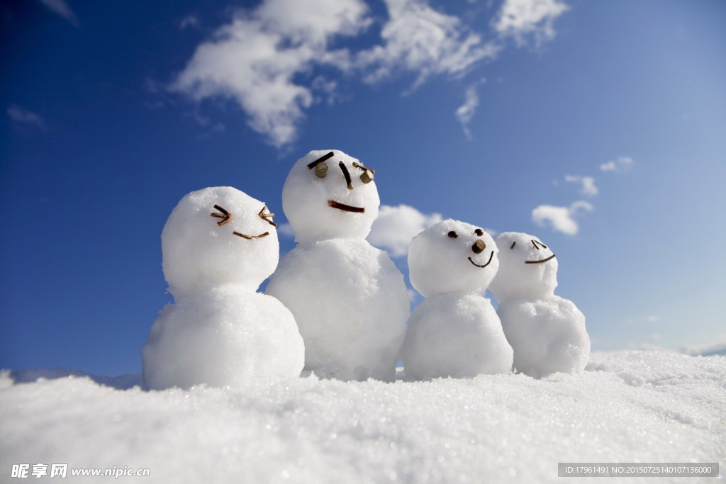 可爱雪人
