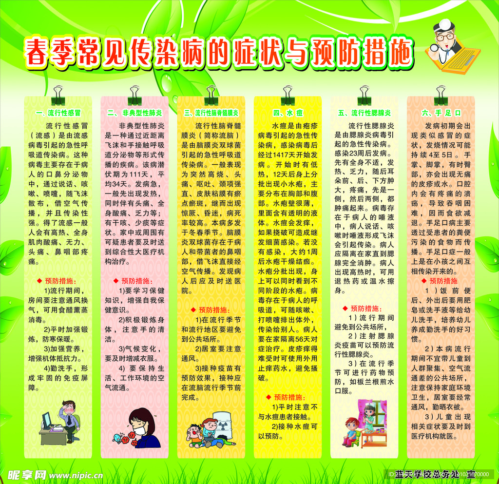 春季预防传染病