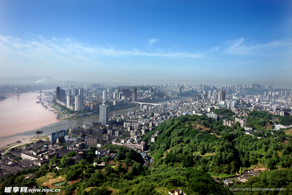 泸州白天全景