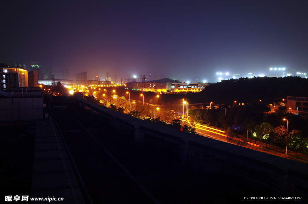 夜景萝岗