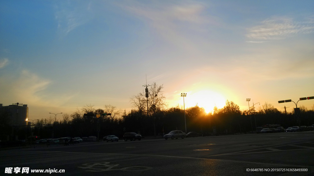 泉城夕阳