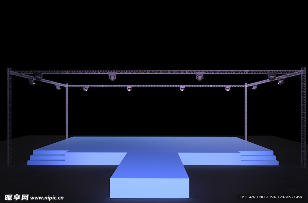 3D简易舞台照明