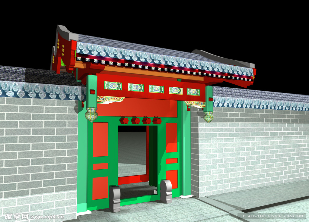 中国古建筑3d模型