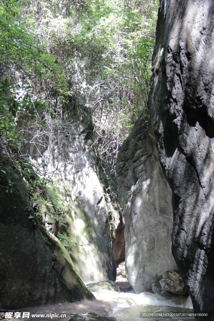 峡谷小溪
