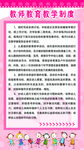 教师教育教学制度