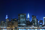 纽约摩登都市繁华夜景