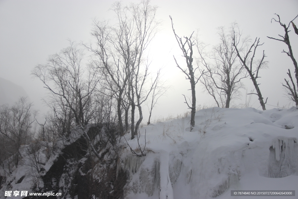 长白山雪景