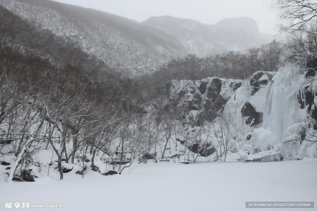 长白山雪景