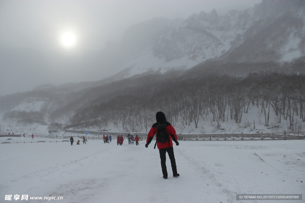 长白山雪景