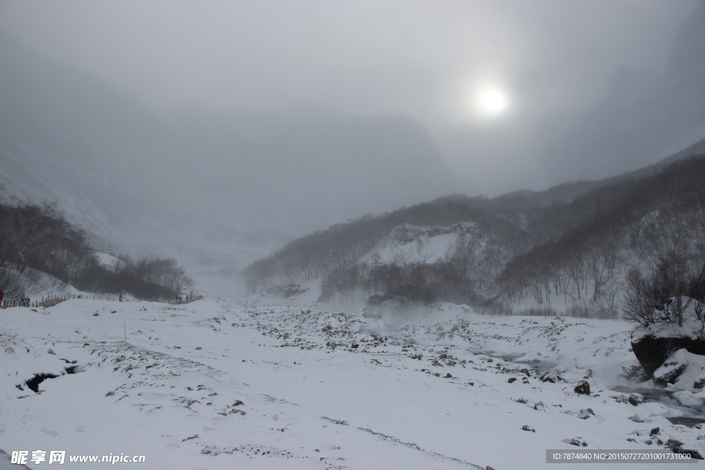 长白山雪景