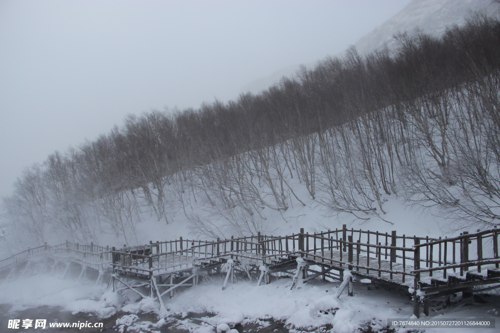 长白山雪景