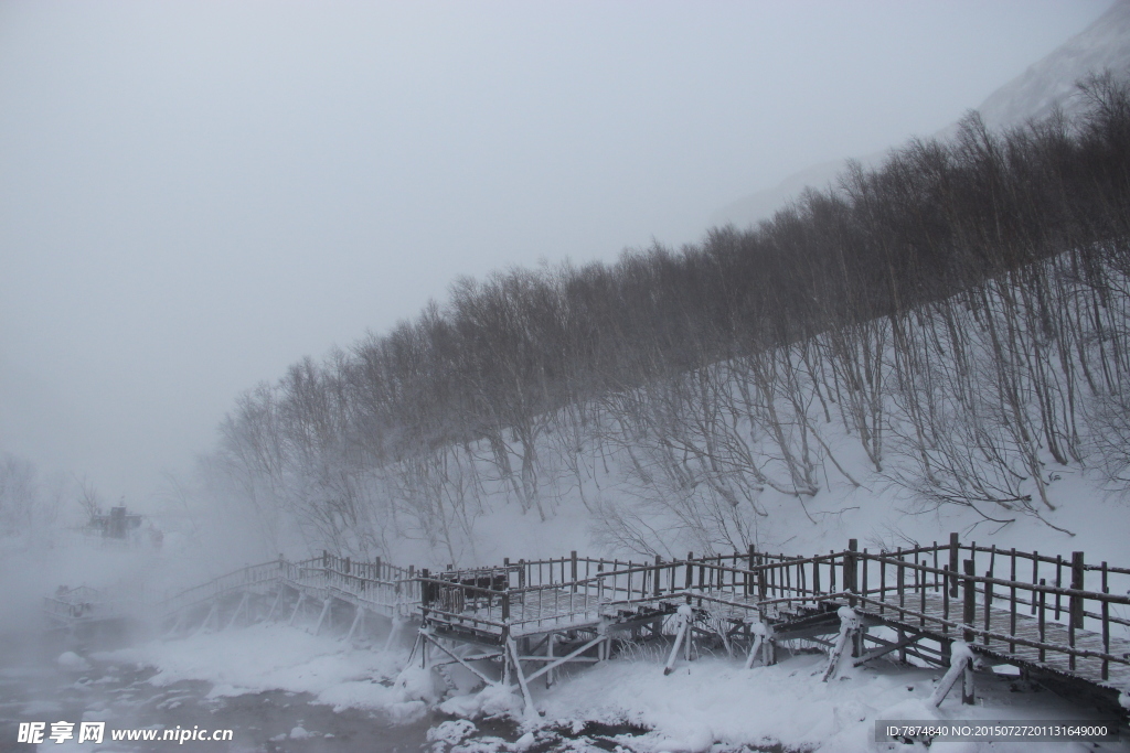 长白山雪景