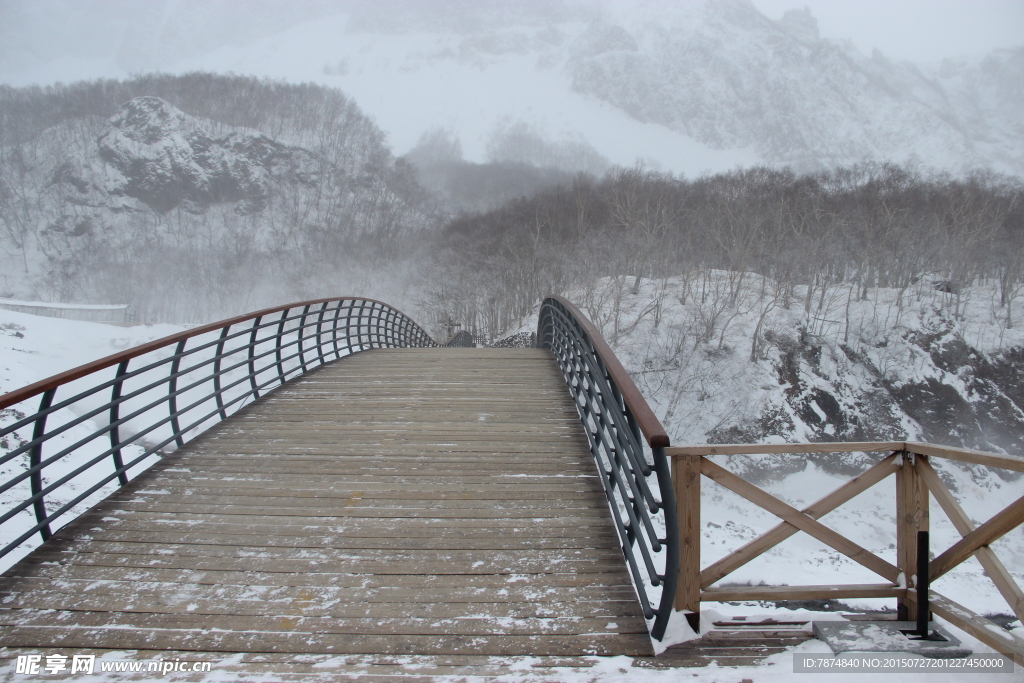 长白山雪景