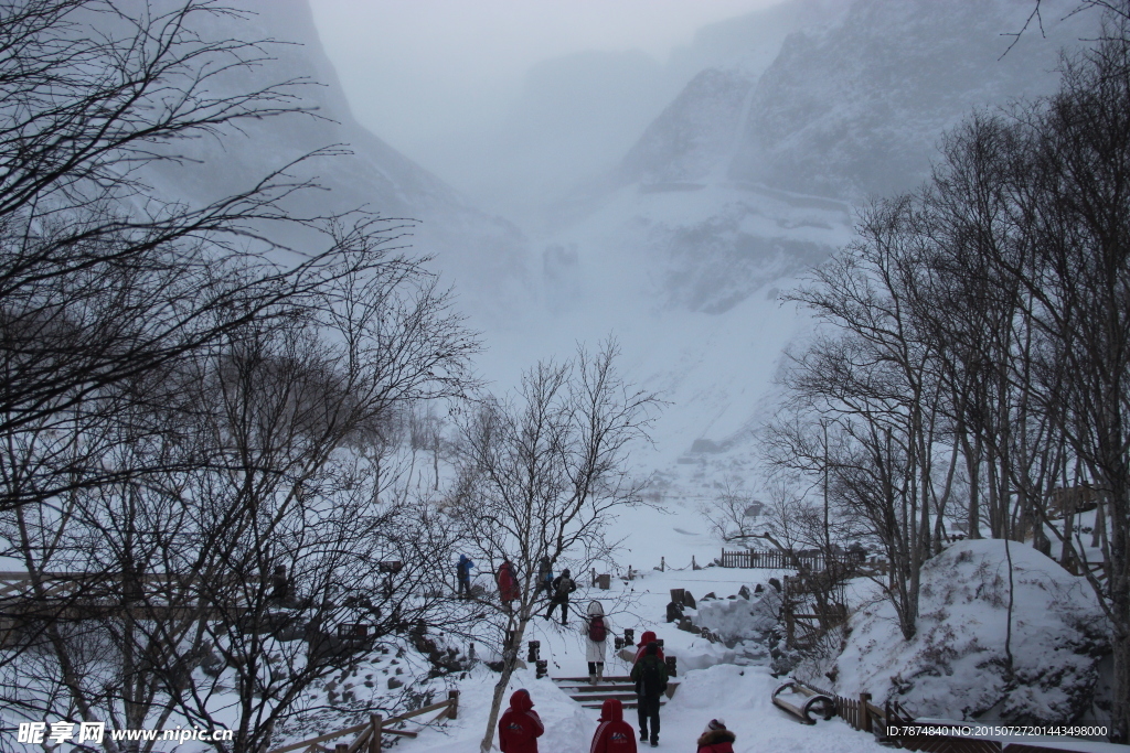 长白山雪景