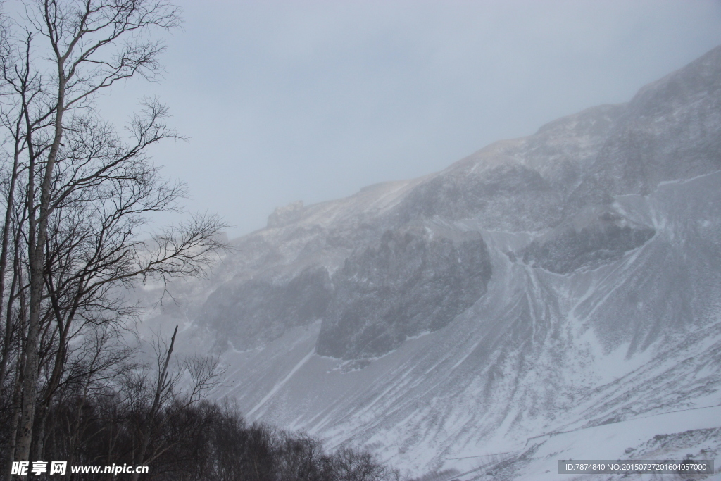 长白山雪景