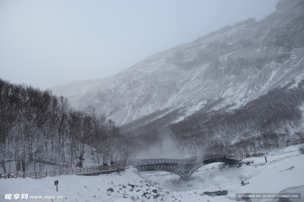 长白山雪景