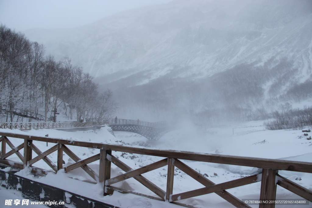 长白山雪景