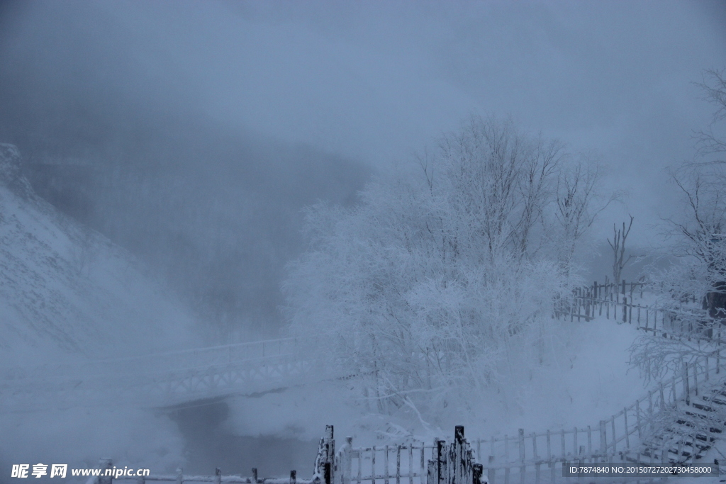 长白山雪景