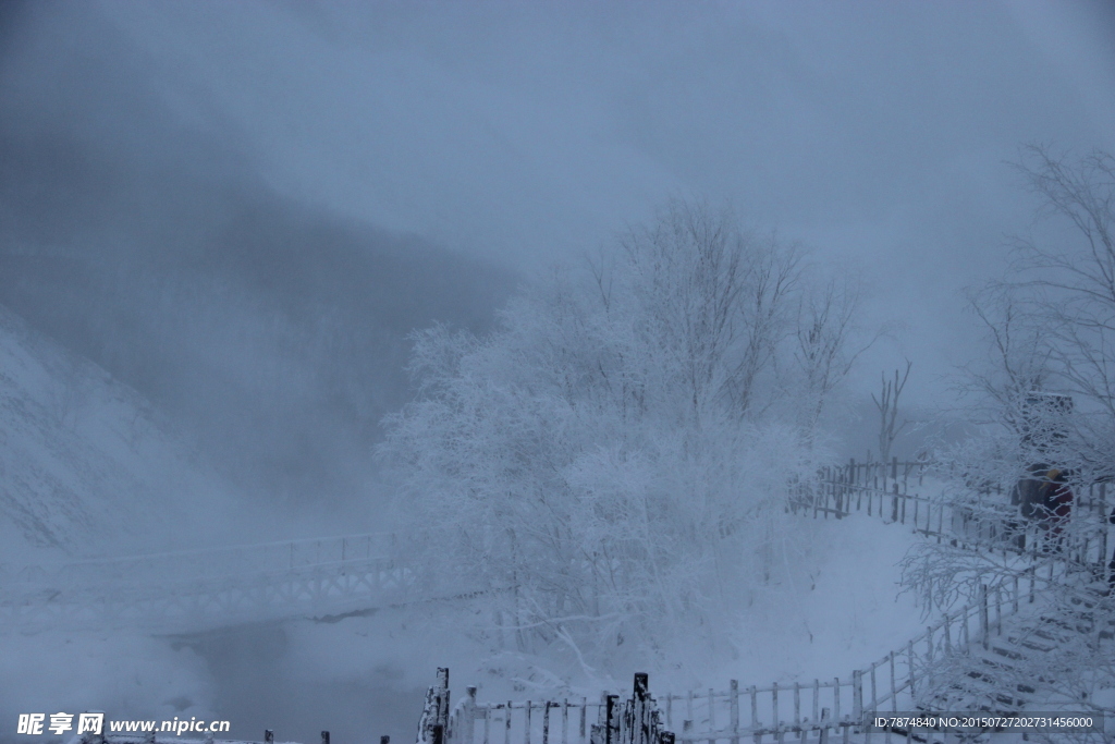 长白山雪景