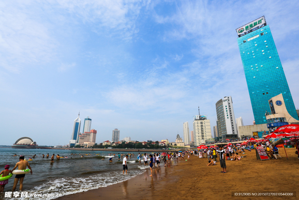 青岛栈桥海水浴场