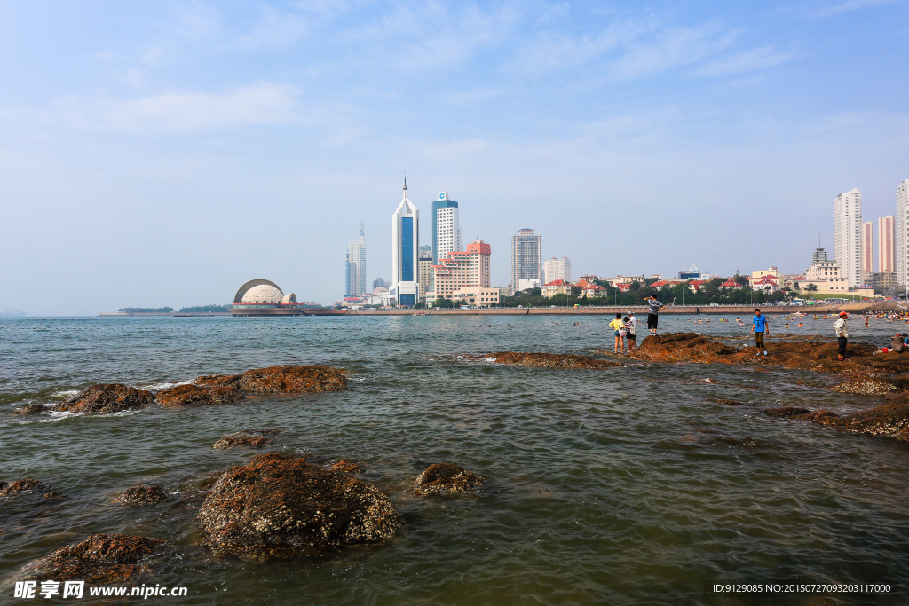 青岛栈桥海水浴场