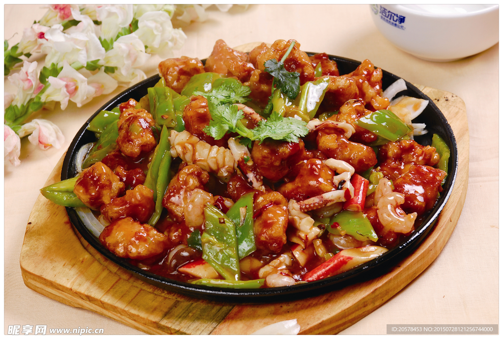 风味铁板菜