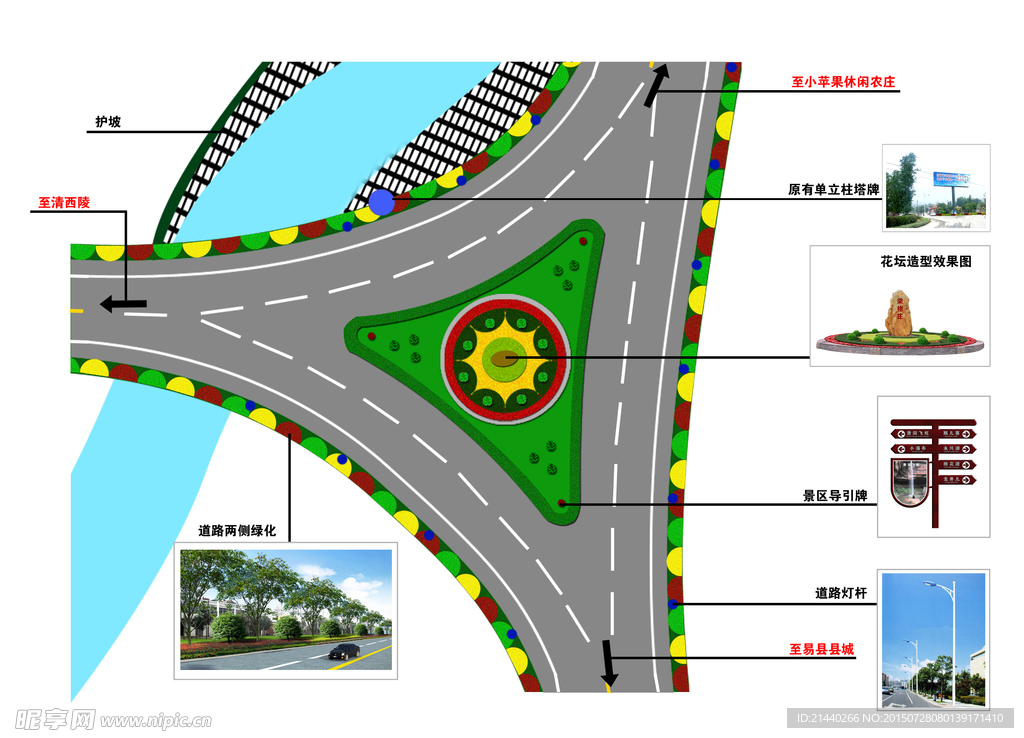 道路规划设计平面示意图